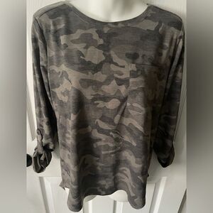 June & Delaney camouflage women’s shirt